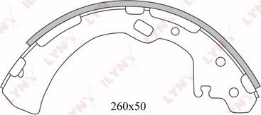 LYNXauto BS-5713 - Brake Shoe Set www.autospares.lv