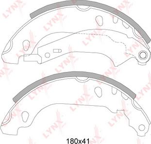 LYNXauto BS-6305 - Bremžu loku komplekts autospares.lv