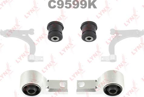 LYNXauto C9599K - Сайлентблок, рычаг подвески колеса www.autospares.lv