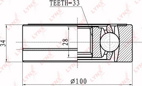 LYNXauto CI-8009 - Joint Kit, drive shaft www.autospares.lv