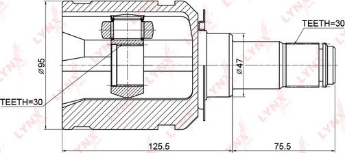 LYNXauto CI-3721 - Šarnīru komplekts, Piedziņas vārpsta www.autospares.lv