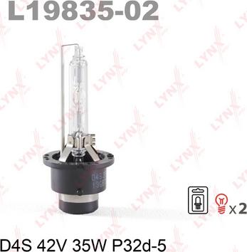 LYNXauto L19835-02 - Bulb, spotlight www.autospares.lv