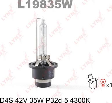 LYNXauto L19835W - Bulb, spotlight www.autospares.lv