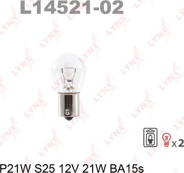 LYNXauto L14521-02 - Kvēlspuldze www.autospares.lv