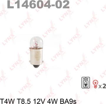 LYNXauto L14604-02 - Bulb www.autospares.lv