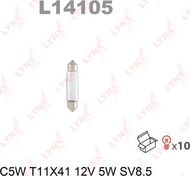 LYNXauto L14105 - Kvēlspuldze www.autospares.lv