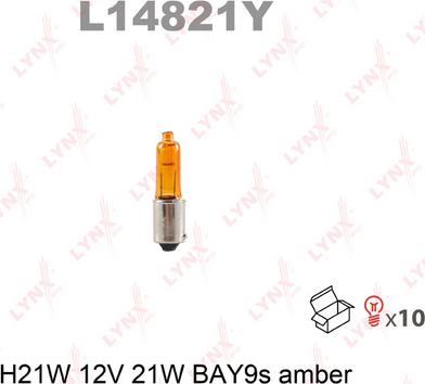 LYNXauto L14821Y - Kvēlspuldze autospares.lv