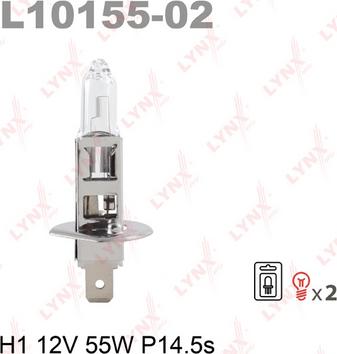 LYNXauto L10155-02 - Bulb, spotlight www.autospares.lv