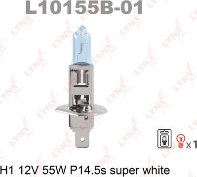 LYNXauto L10155B-01 - Bulb, spotlight www.autospares.lv