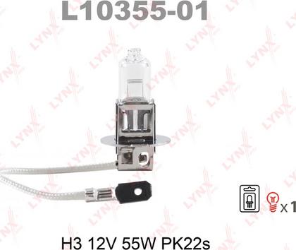 LYNXauto L10355-01 - Bulb, spotlight www.autospares.lv