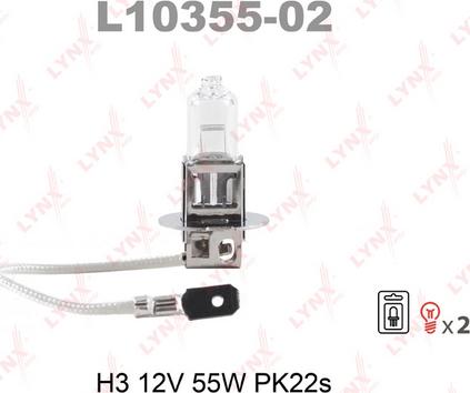 LYNXauto L10355-02 - Bulb, spotlight www.autospares.lv