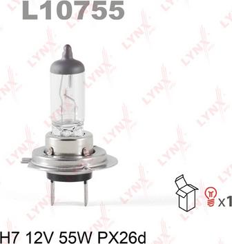 LYNXauto L10755 - Лампа накаливания, фара дальнего света www.autospares.lv