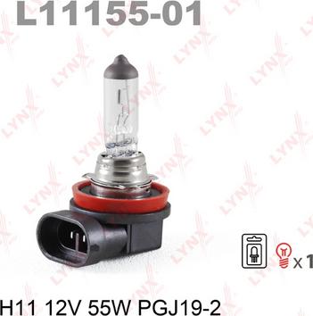 LYNXauto L11155-01 - Bulb, spotlight www.autospares.lv