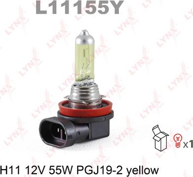 LYNXauto L11155Y - Bulb, fog light www.autospares.lv