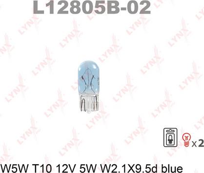 LYNXauto L12805B-02 - Bulb www.autospares.lv