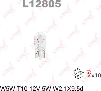 LYNXauto L12805 - Kvēlspuldze www.autospares.lv