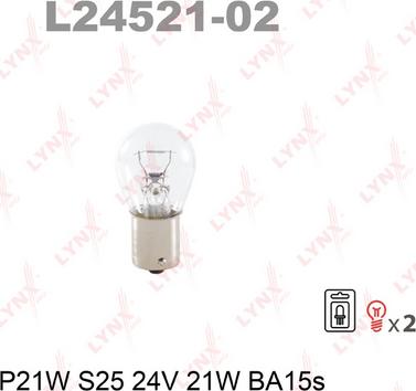 LYNXauto L24521-02 - Bulb www.autospares.lv