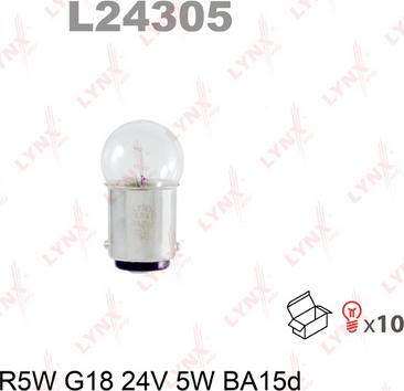 LYNXauto L24305 - Bulb www.autospares.lv