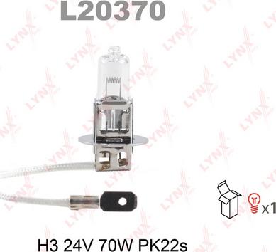 LYNXauto L20370 - Kvēlspuldze, Tālās gaismas lukturis www.autospares.lv