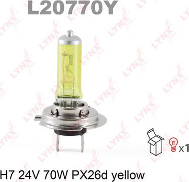 LYNXauto L20770Y - Bulb, fog light www.autospares.lv