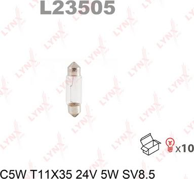 LYNXauto L23505 - Kvēlspuldze autospares.lv