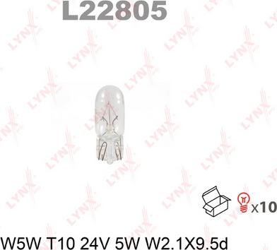 LYNXauto L22805 - Kvēlspuldze autospares.lv