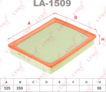 LYNXauto LA-1509 - Gaisa filtrs autospares.lv