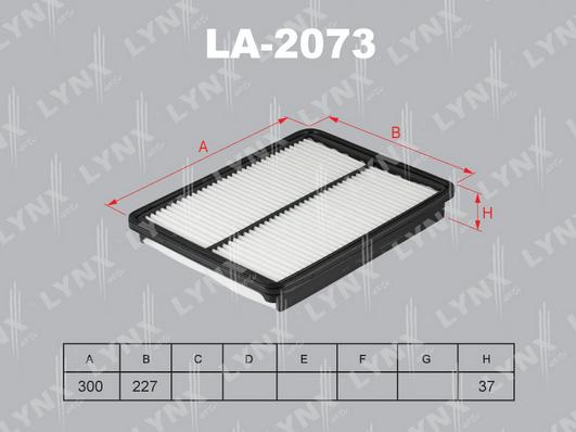 LYNXauto LA-2073 - Gaisa filtrs autospares.lv