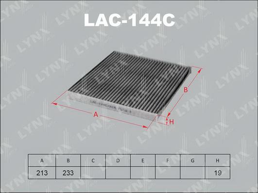 LYNXauto LAC-144C - Filtrs, Salona telpas gaiss www.autospares.lv