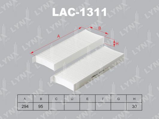 LYNXauto LAC-1311 - Filtrs, Salona telpas gaiss autospares.lv