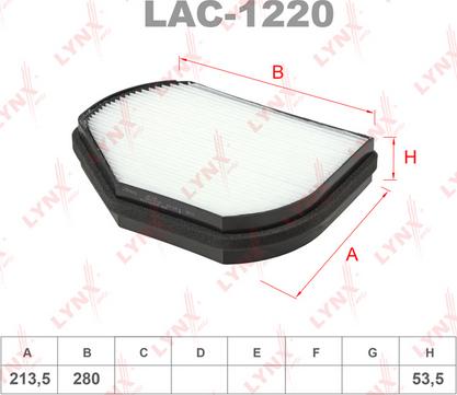 LYNXauto LAC-1220 - Filtrs, Salona telpas gaiss www.autospares.lv