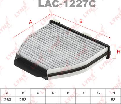 LYNXauto LAC-1227C - Filtrs, Salona telpas gaiss www.autospares.lv