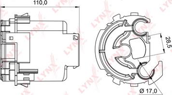 LYNXauto LF-994M - Топливный фильтр www.autospares.lv