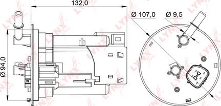 LYNXauto LF-957M - Fuel filter www.autospares.lv