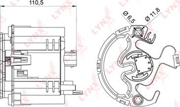 LYNXauto LF-983M - Топливный фильтр www.autospares.lv