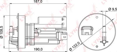 LYNXauto LF-975M - Degvielas filtrs autospares.lv