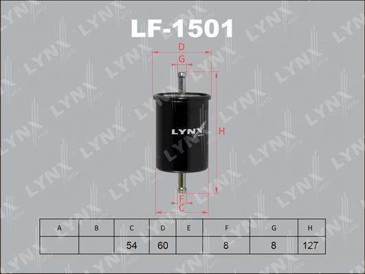 LYNXauto LF-1501 - Degvielas filtrs autospares.lv