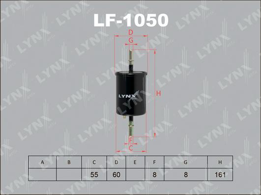 LYNXauto LF-1050 - Fuel filter www.autospares.lv