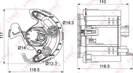 LYNXauto LF-1002M - Топливный фильтр www.autospares.lv