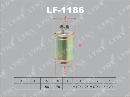 LYNXauto LF-1186 - Degvielas filtrs autospares.lv