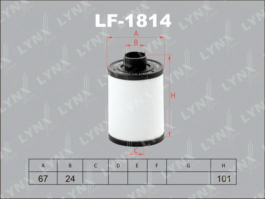 LYNXauto LF-1814 - Degvielas filtrs autospares.lv