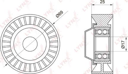 LYNXauto PB-5007 - Parazīt / Vadrullītis, Ķīļrievu siksna autospares.lv