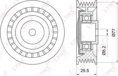 LYNXauto PB-5036 - Parazīt / Vadrullītis, Ķīļrievu siksna autospares.lv