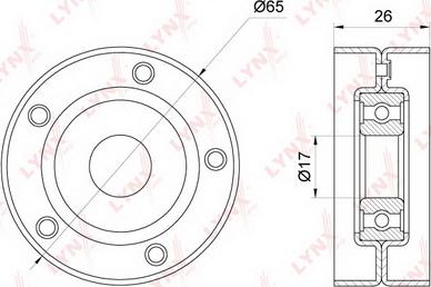 LYNXauto PB-5309 - Parazīt / Vadrullītis, Ķīļrievu siksna www.autospares.lv