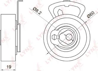 LYNXauto PB-1055 - Spriegotājrullītis, Gāzu sadales mehānisma piedziņas siksna www.autospares.lv