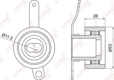 LYNXauto PB-1018 - Spriegotājrullītis, Gāzu sadales mehānisma piedziņas siksna www.autospares.lv