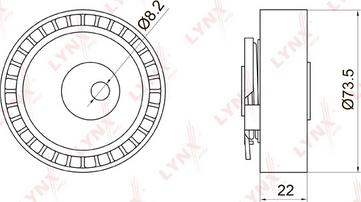 LYNXauto PB-1028 - Spriegotājrullītis, Gāzu sadales mehānisma piedziņas siksna www.autospares.lv