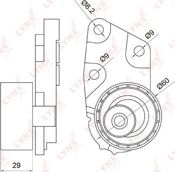 LYNXauto PB-1074 - Spriegotājrullītis, Gāzu sadales mehānisma piedziņas siksna autospares.lv