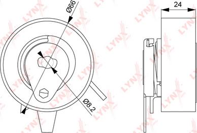 LYNXauto PB-1143 - Spriegotājrullītis, Gāzu sadales mehānisma piedziņas siksna www.autospares.lv