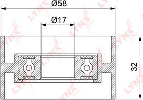 LYNXauto PB-1316 - Spriegotājrullītis, Gāzu sadales mehānisma piedziņas siksna www.autospares.lv